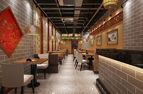 楚雄传统中式餐厅餐馆装修设计效果图